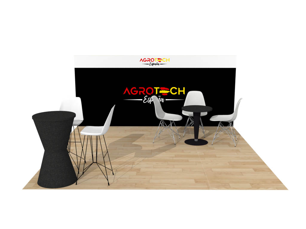 Stand Colectivo de las AgroTechs 2023 - stand 16m2 frente